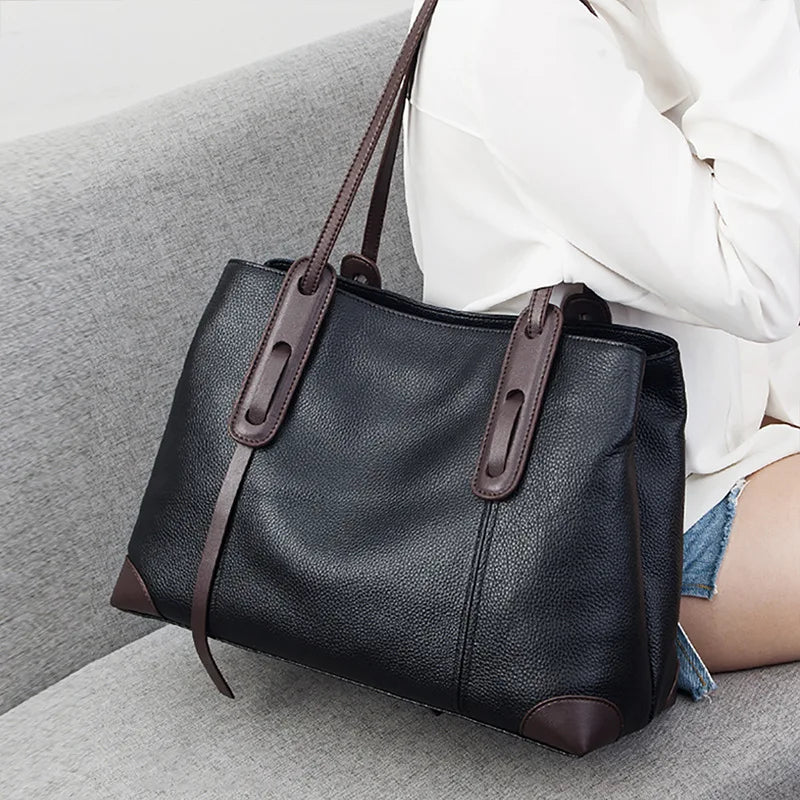 Sac à main Mélisande Noir et Marron