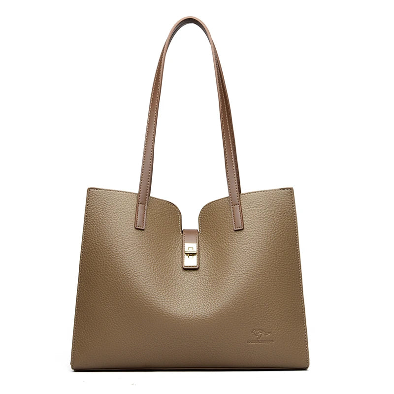 Sac à main Aïséa Brun Taupe