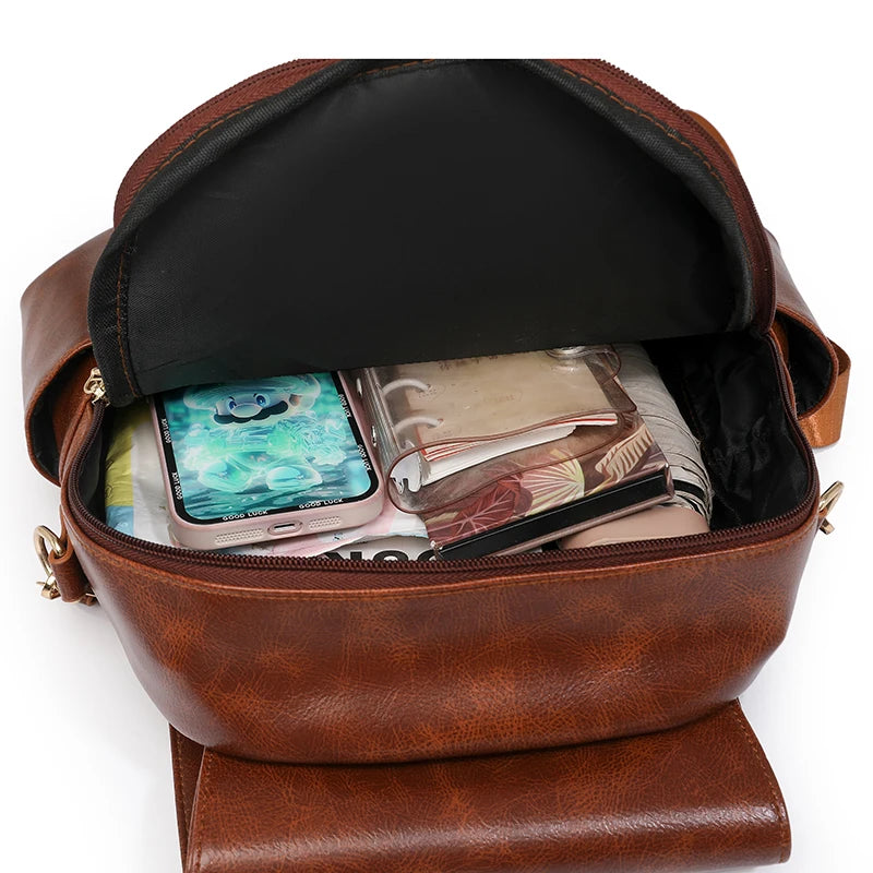 Sac à dos Axelle Marron Clair